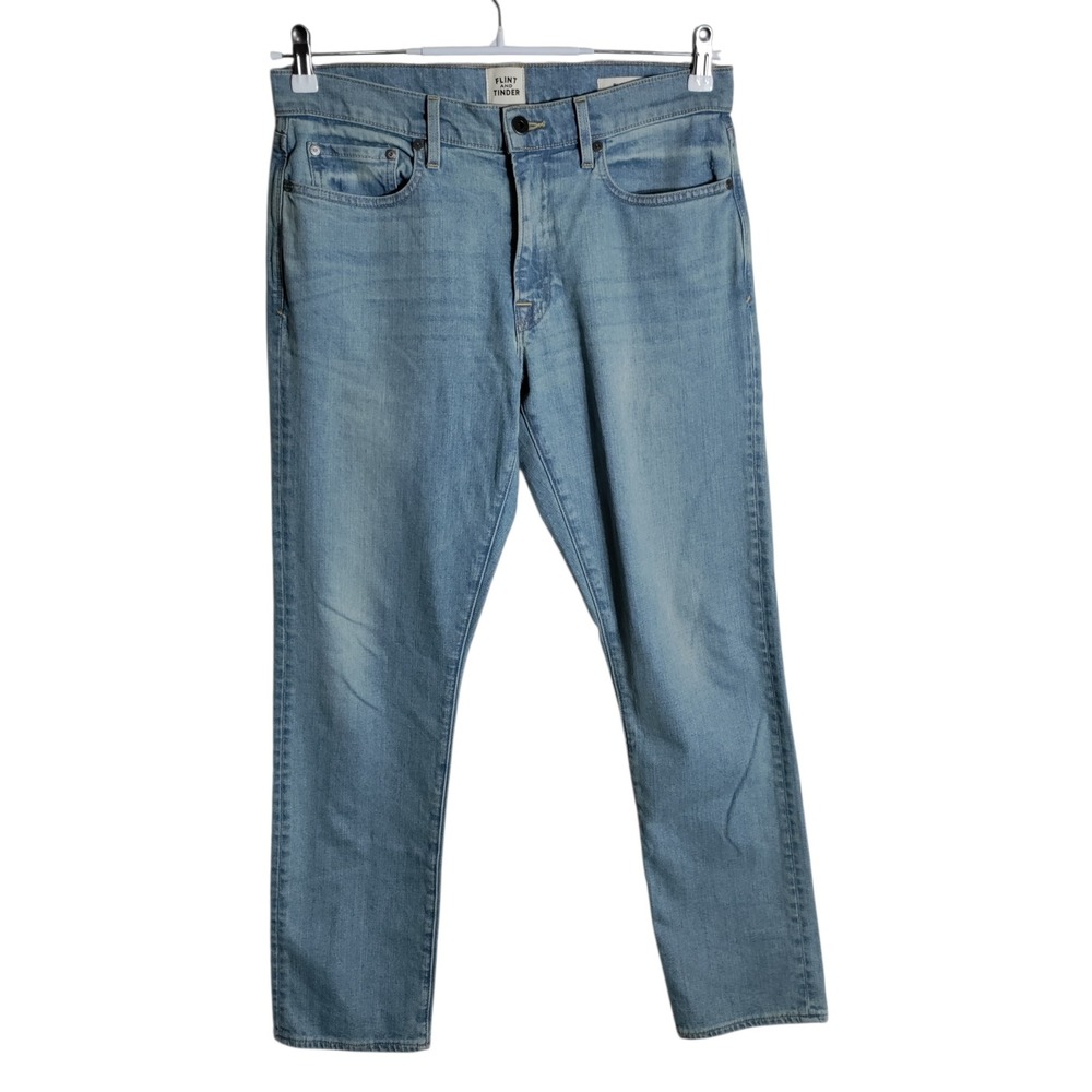 Flint and Tinder Slim Fit Light Wash Denim Jeans